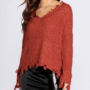 5/$25 Lizard Thicket MIRACLE rust knit sweater